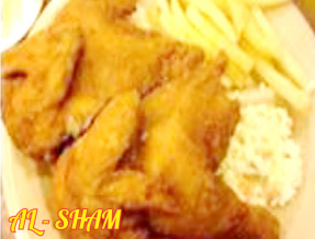 72. FRIED CHICKEN (WHOLE) AND CHIPS (6PCS)