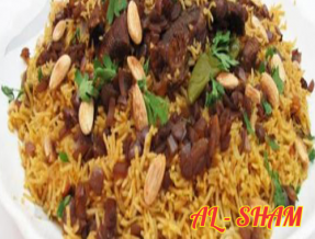 79. KABSA RICE WITH MUTTON LAMB